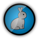 download Little Rabbit clipart image with 225 hue color