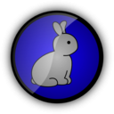 download Little Rabbit clipart image with 270 hue color