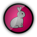 download Little Rabbit clipart image with 0 hue color