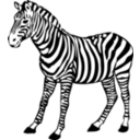 download Zebra clipart image with 180 hue color