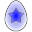 download Easter Egg Star clipart image with 180 hue color