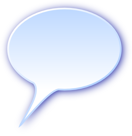 3d Rounded Speech Bubble
