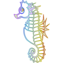 download Seahorse Icon clipart image with 225 hue color