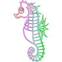 download Seahorse Icon clipart image with 315 hue color