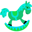 download Toy Horse clipart image with 135 hue color