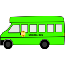 download School Bus clipart image with 45 hue color