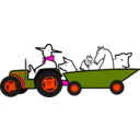 download Logo Tractor Animales clipart image with 315 hue color