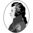 download Mozart clipart image with 0 hue color