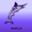 download Marlin clipart image with 45 hue color
