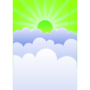 download Rising Sun clipart image with 45 hue color