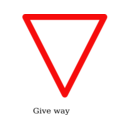 download Indian Road Sign Give Way clipart image with 0 hue color