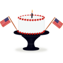 download Happy Birthday America clipart image with 0 hue color
