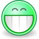 download Tango Face Grin clipart image with 90 hue color