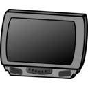 download Television clipart image with 0 hue color