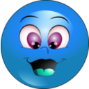 download Happy Smiley Emoticon clipart image with 180 hue color