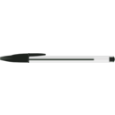 download Black Bic Pen clipart image with 315 hue color