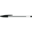 download Black Bic Pen clipart image with 0 hue color