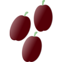 download Plums clipart image with 90 hue color