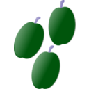download Plums clipart image with 225 hue color