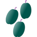download Plums clipart image with 270 hue color