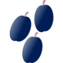 download Plums clipart image with 315 hue color