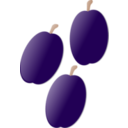download Plums clipart image with 0 hue color