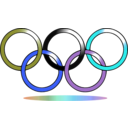download Olympics Icon clipart image with 180 hue color