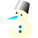 download Snow Man clipart image with 180 hue color