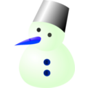 download Snow Man clipart image with 225 hue color