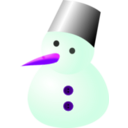 download Snow Man clipart image with 270 hue color