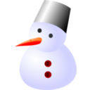 download Snow Man clipart image with 0 hue color