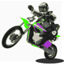 download Dirtbike clipart image with 45 hue color