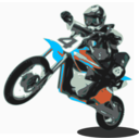 download Dirtbike clipart image with 135 hue color