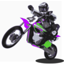 download Dirtbike clipart image with 225 hue color