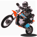 download Dirtbike clipart image with 315 hue color