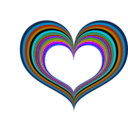 download Red Heart clipart image with 225 hue color