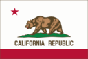 Flag Of California Thin Border