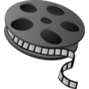 download Movie Reel clipart image with 270 hue color