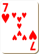 White Deck 7 Of Hearts