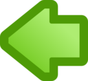 Icon Arrow Left Green