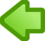 Icon Arrow Left Green