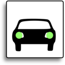 download Car Icon For Use With Signs Or Buttons clipart image with 45 hue color