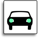 download Car Icon For Use With Signs Or Buttons clipart image with 90 hue color