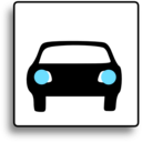 download Car Icon For Use With Signs Or Buttons clipart image with 135 hue color