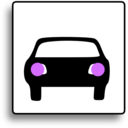 download Car Icon For Use With Signs Or Buttons clipart image with 225 hue color