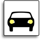 download Car Icon For Use With Signs Or Buttons clipart image with 0 hue color