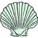 download Scallop Shell clipart image with 90 hue color