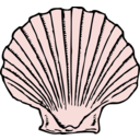 download Scallop Shell clipart image with 315 hue color
