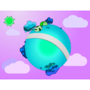 download Little World clipart image with 90 hue color
