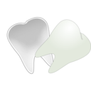 download Tooth Cut In Half clipart image with 90 hue color